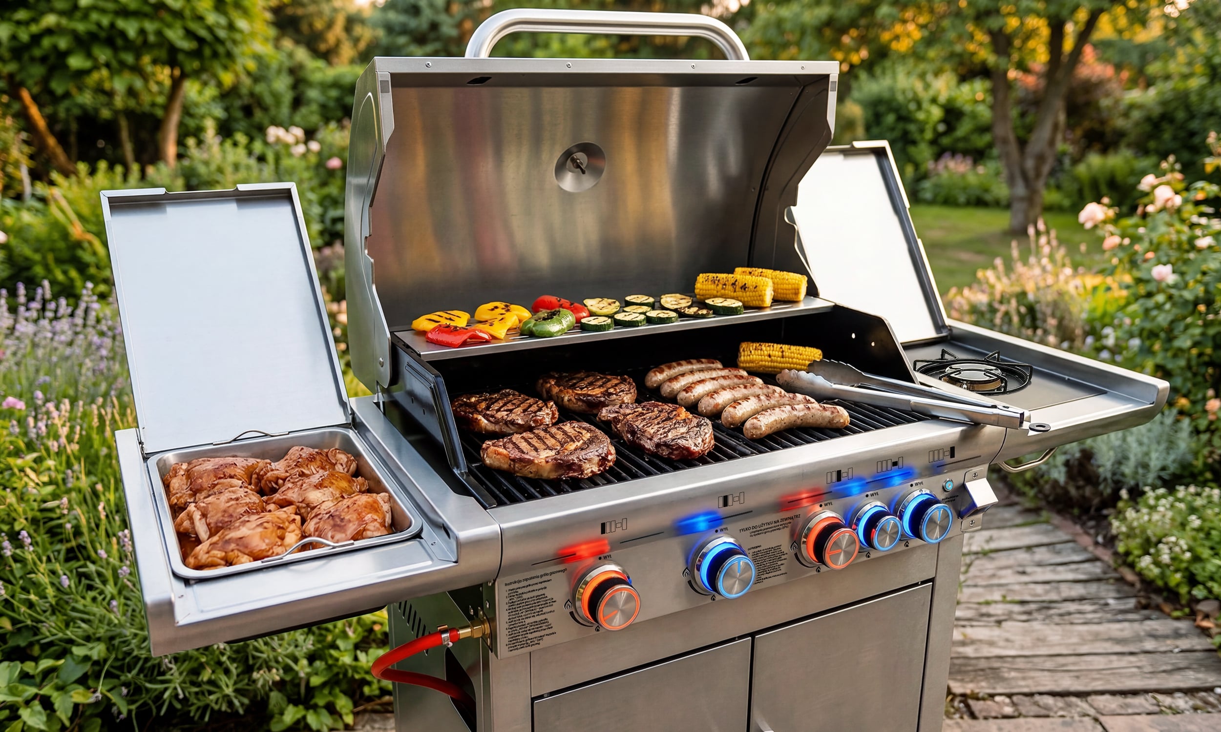 Grill gazowy — pakiet premium — grill ogrod