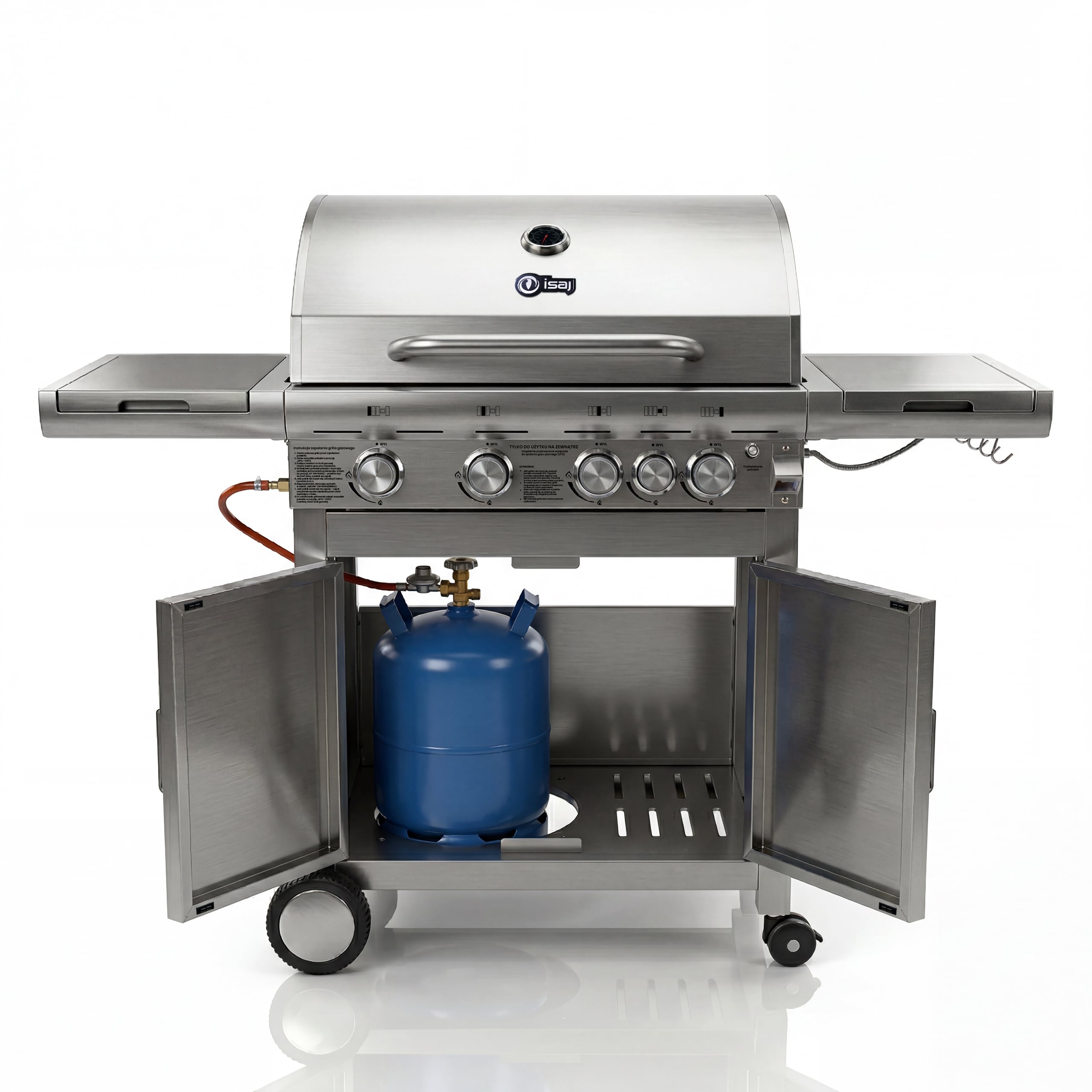 Grill gazowy — pakiet premium — packshot 2 miejsce na butle
