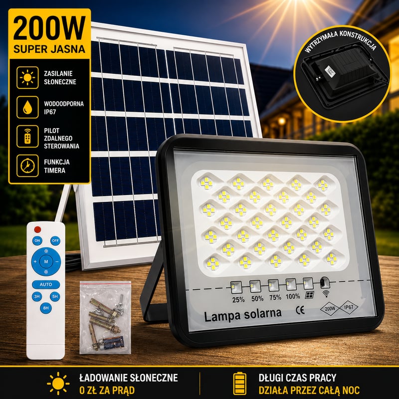 Reklama: lampa solarna halogen — reklama