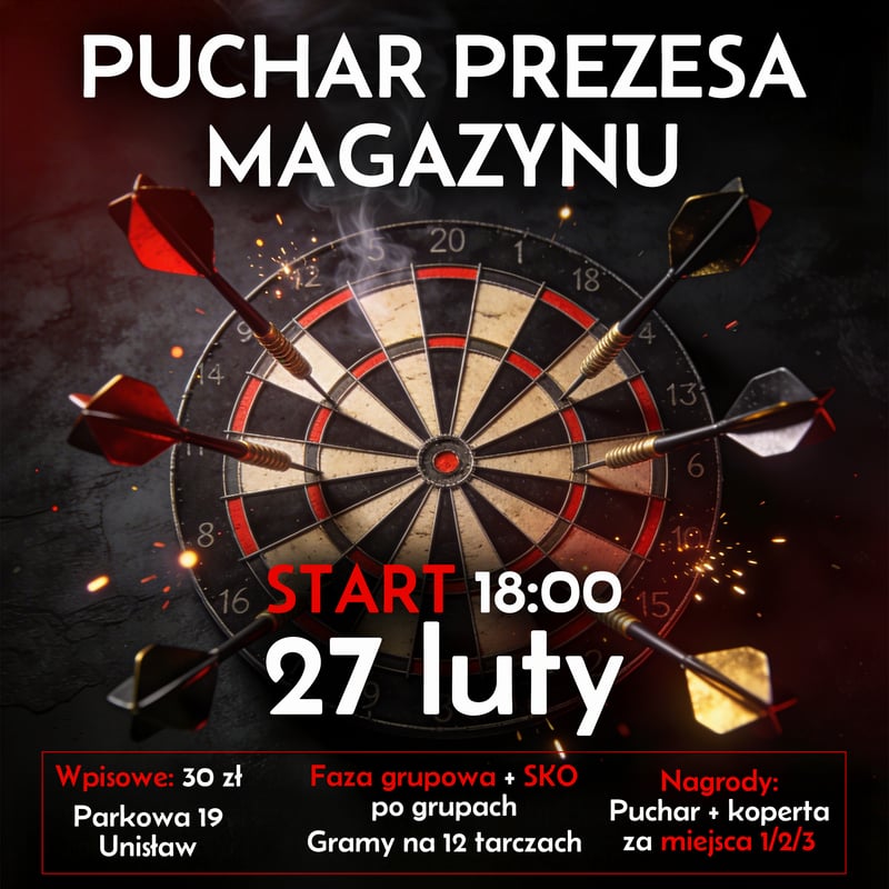 Turnieje rzutek — kompozycja — Puchar prezesa magazynu