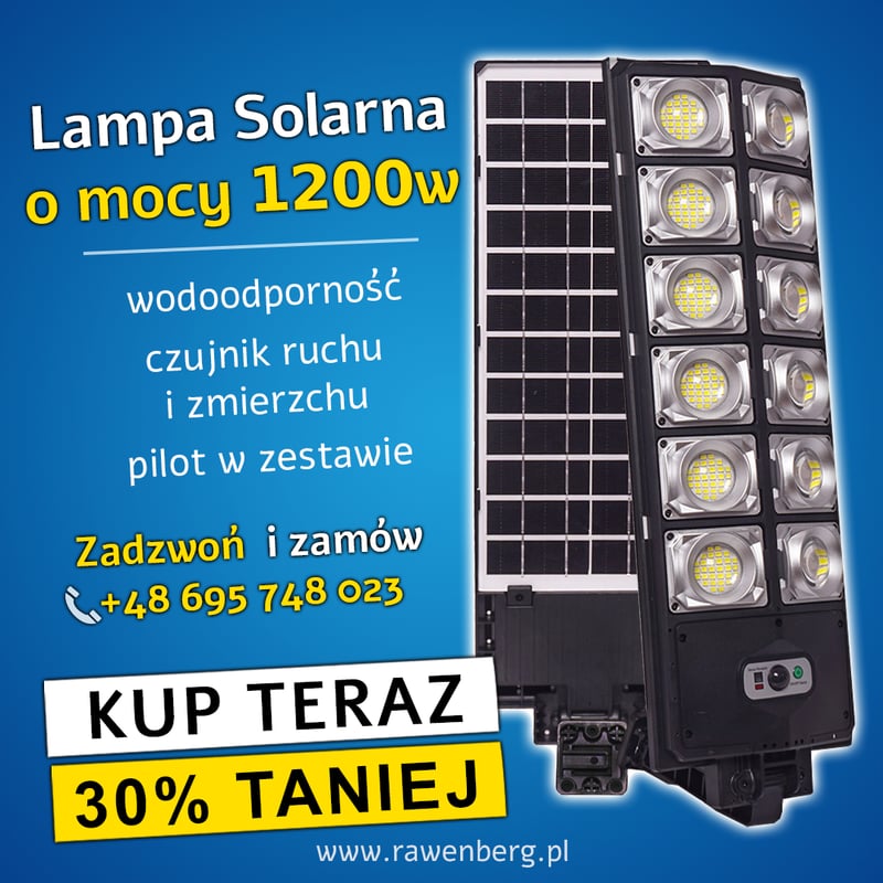 Reklama: lampa solarna