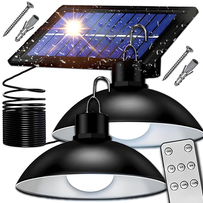 Miniatura Allegro: lampa solarna — zestaw żyrandoli