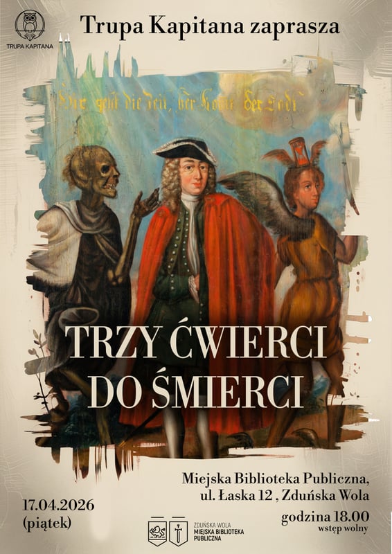 Plakat: plakat na przedstawienie grupy teatralnej