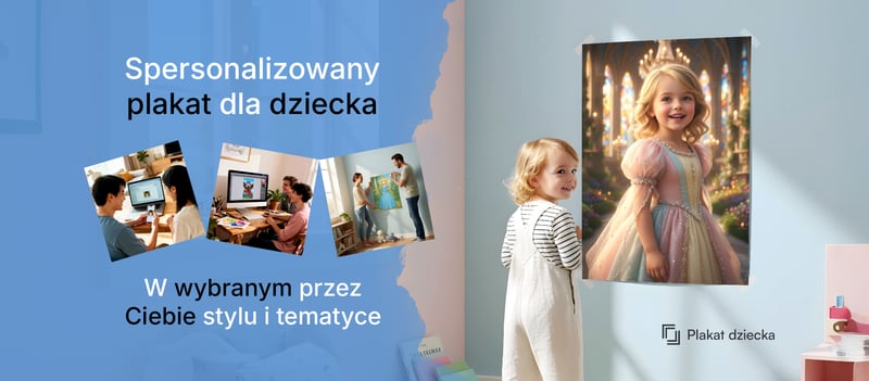 Baner: spersonalizowane plakaty dla dzieci — baner fb